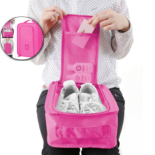 Sacs à chaussures de voyage imperméables à fermeture éclair, grand format