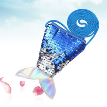 Borsa da donna blu royal stile sirena, confezione da 1