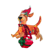 Guirlande lumineuse LED Chien de Noël pour intérieur et extérieur, énergie
