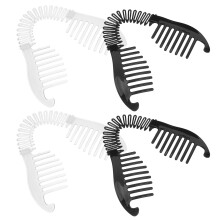 Bananenförmige Haarspangen aus Kunststoff, 4 Stück