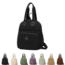 Sac à dos kaki beige grande capacité pour le travail et les voyages, noir