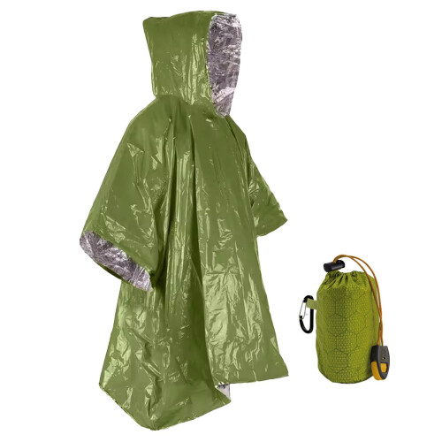 PE-Aluminiumfolie Notfall-Regenponcho 83 g
