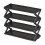 X-Type Metal Shoe Rack Black Modern 4-Tier 1