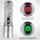 White Mini Transparent Flashlight with Pen Clip Magnet 30W 7