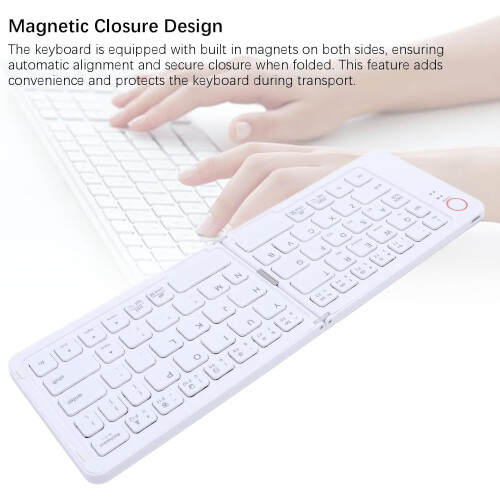 Foldable Bluetooth Keyboard 67-Key Magnetic Ultra Slim 2