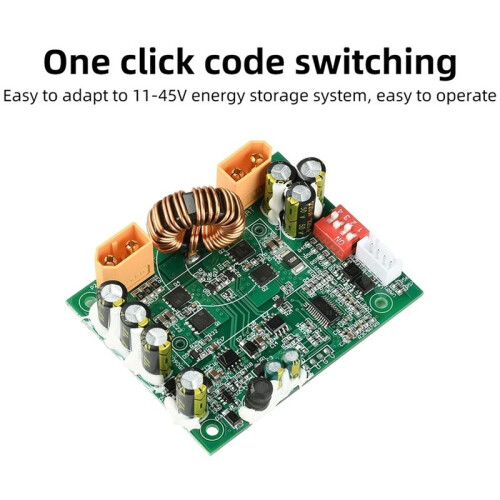 100W MPPT Solar Controller for 12V and 24V with DIP  for Voltage and String Count Selection 1