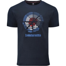 Lambretta Mens Target Slice Crew Neck Retro Cotton T-Shirt Top Tee
