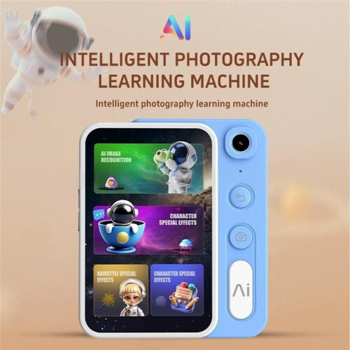 2.4G AI Kids Camera Learning Machine Portable Children Explore Camera Intelligent AI Educational Camera Bluer 1