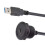 Panel Female Socket 30cm Length with Front Installation Male Straight Plug with Thread USB3.0 Circular Connector 6