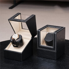 Automatic Rechargeable Watch Winding Display Cabinet Watch Winder with Dust Cover for Home Use