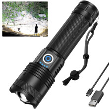 LED Flashlight Rechargeable 900000LM 5 Modes 12H IPX6