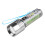 White Mini Transparent Flashlight with Pen Clip Magnet 30W 1
