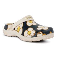 (1 UK, Spinning Flower Black) Regatta Kids Orla Kiely Clog Slides