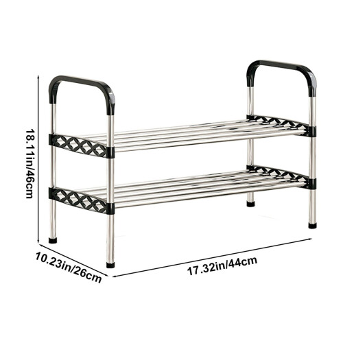 Steel Shoe Rack 5-Tier Space-Saving Ventilated 1