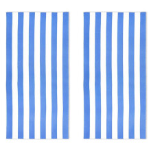 2X Large Oversized Beach Towel -Fluffy 35 X 70 Inch Plush Microfiber Pool Towel, Striped Quick Dry Swim Towel
