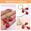 Red Alloy Ladybug Keyring Pendant 1pc 6