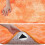 Orange Fluffy Round Area Rug 48 Inch Soft Plush Modern 6