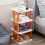 Foldable Shoe Rack Plastic 4-Tier Orange 3