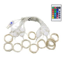 3x3Meter USB LED Curtains Festoon 16 Colors LED Lights Garlands for Christmas Lights Ramadan String Lights Party Decor