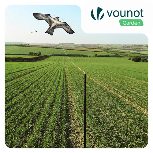 VOUNOT Bird Scarer Kite with 4m Telescopic Pole, Model E 1