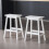 Saddle Seat Bar Stools Set of 2 Kitchen Bar Chairs Home Pub 2