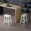 Saddle Seat Bar Stools Set of 2 Kitchen Bar Chairs Home Pub 3