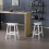 Saddle Seat Bar Stools Set of 2 Kitchen Bar Chairs Home Pub 7