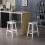 Saddle Seat Bar Stools Set of 2 Kitchen Bar Chairs Home Pub 12