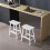 Saddle Seat Bar Stools Set of 2 Kitchen Bar Chairs Home Pub 14