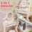 Kids Dressing Table, Girls Vanity Set , Pink 8
