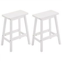 Saddle Seat Bar Stools Set of 2 Kitchen Bar Chairs Home Pub