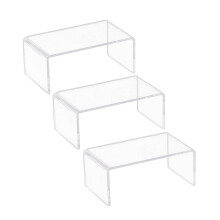 Clear Acrylic Shoe Risers Display 3 pcs 20x8x6 in