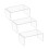Clear Acrylic Shoe Risers Display 3 pcs 20x8x6 in 1