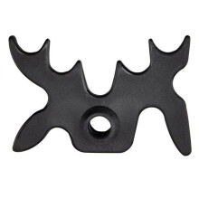 Billiards Cue Bridge Head with Soft Rubber Center