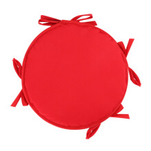 Round Chair Cushion 15 inch Thickened Red with Non-Slip