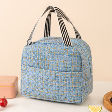 Insulated Lunch Tote for Women and Men Blue