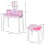 Kids Wooden Dressing Table and Stool Make Up Desk 2