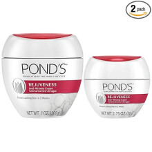 POND'S Rejuveness Face Moisturizer 2-Size Bundle - Resurfacing and Anti-Wrinkle Cream with AHA and Collagen, Beauty & Travel Essentials