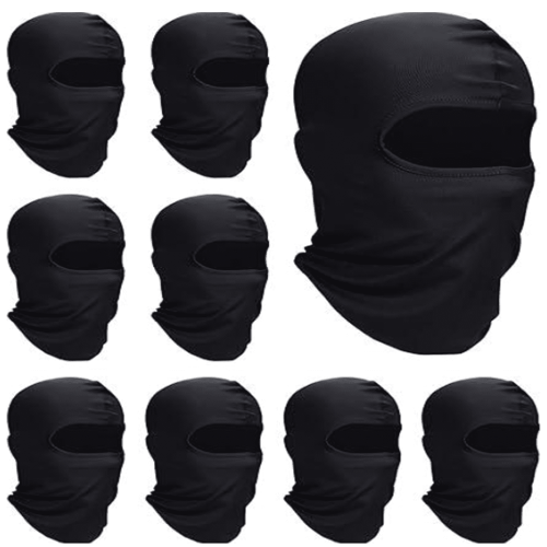 Ski Mask Full Face Cover UV Protection Cooling 9 Pcs