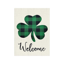 Leinen-Gartenflagge zum St. Patrick's Day, 12 x 18 Zoll