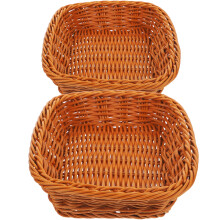 Panier à pain carré en plastique FRCOLOR (2 pièces)