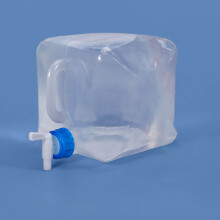 Faltbarer Camping-Wasserkanister, lebensmittelecht, transparent, 20 l