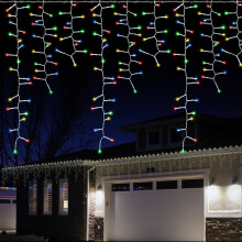 Guirlande lumineuse Centipede Glaçon 476 LED, fil blanc 3 mm, 4 couleurs
