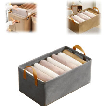 Cation Faltbarer Kleiderschrank, grau, platzsparender Kleiderorganizer