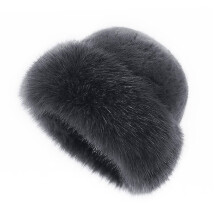 Bob d'hiver pour femme en fausse fourrure marron