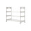 3-Tier Stackable Shoe Rack with Wheels White Holds 6 Pairs 1