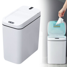 Poubelle de cuisine à détecteur de mouvement 12L, alimentée par piles