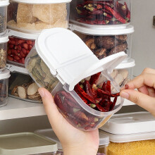 Pots à épices hermétiques rechargeables en plastique transparent de 120 ml