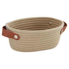 Panier de rangement tressé en corde, organisateur d'entrée, 1 pièce