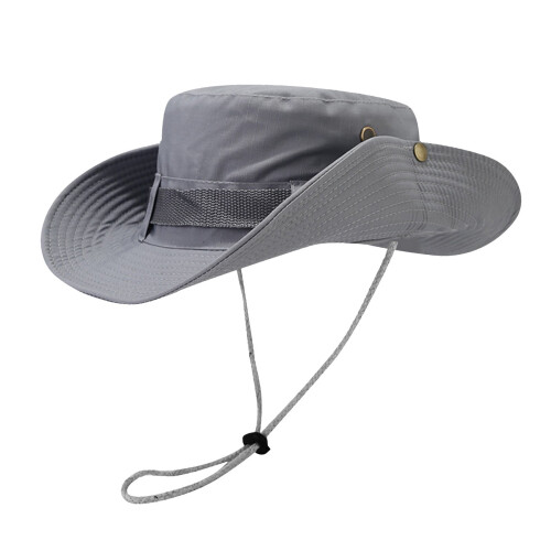 Tao Bucket Hat för Dam Grå Bred Brätte Vikbar UPF50+